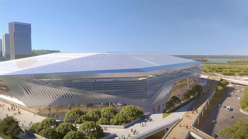 没跑道球星从面前跑过武汉将建这样的专业足球场(图2)