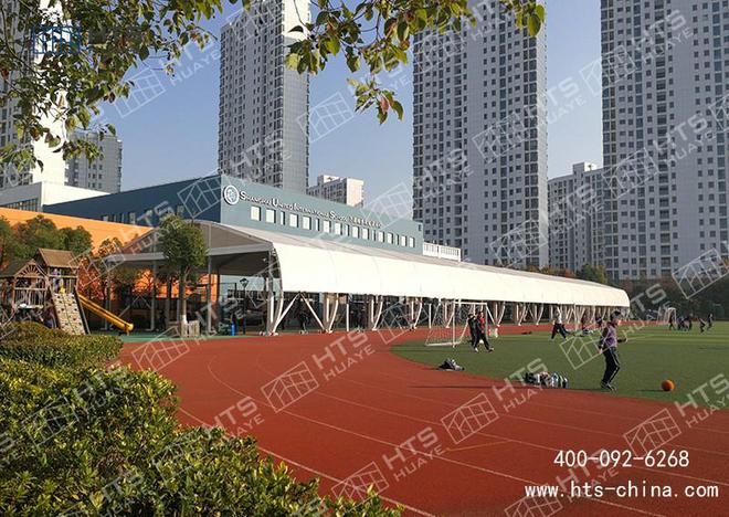 球盟会：华烨建筑科技很幸运为全国各地设计并提供了多座篮球场馆体育篷房(图2)