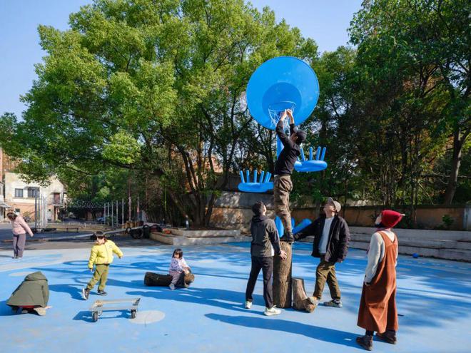 球盟会入口：11A项目 新华社区蓝色运动角：充满个性的社区公园(图2)