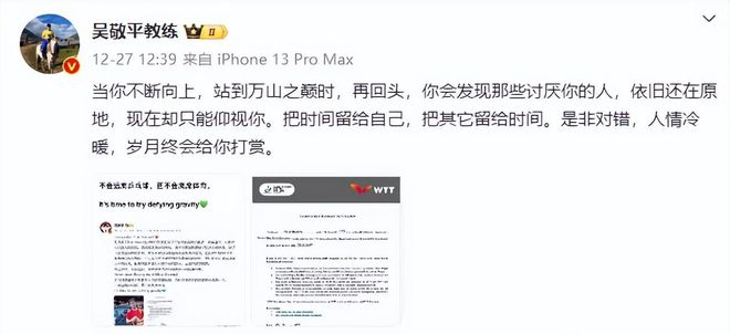 球盟会入口：WTT四大金主曝光全来自中国网友：拿我们赞助还敢欺樊振东(图12)