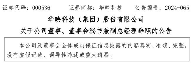 八连板！“地天板”后华映科技再度“一字涨停”两高管辞职(图3)