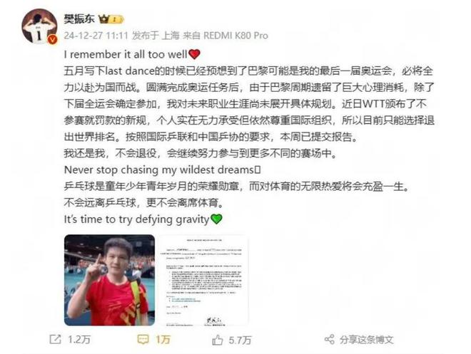 事态升级！央视力挺樊振东郑钦文一人奖金超国乒队全网炸锅(图10)