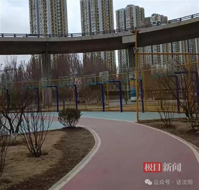 沈阳一公园密集排列9个篮球架网友质疑设计不合理官方回应(图2)