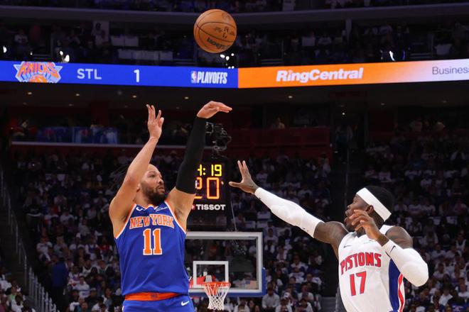 球盟会入口：尼克斯4-2晋级超控PK：布伦森40分三分准绝杀 完胜坎宁安致命失误(图4)