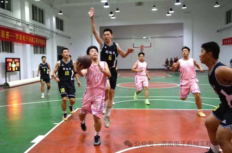 2024-2025年度济南市校园篮球联赛在济南电子机械工程学校开幕